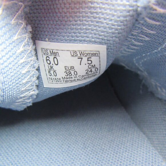 Vans Classic Slip On Pastel Mono Blue Shoes Womens Size 7.5 NEW - Picture 10 of 13